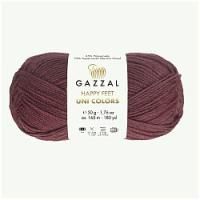 GAZZAL Happy Feet Uni Colors (3568); Состав: 75% Мериносовая шерсть, 25% Полиамид; 50 г / 165 м