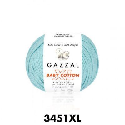 GAZZAL  BABY COTTON XL  3451 - 50% Хлопок, 50% Акрил 50 г/105 м