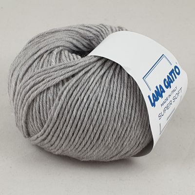 Lana Gatto Super Soft (20439 жемчужно-серый) 100% меринос экстрафайн 50 г/125 м